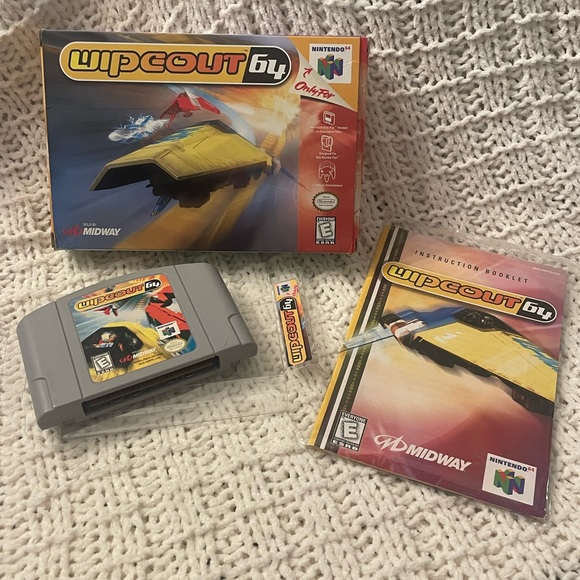 CIB Authentic Good Used Wipeout 64 N64 Nintendo 64 Game Tested & Works - Picture 6 of 6